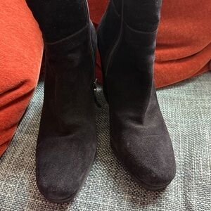 Prada Black Heeled Boots